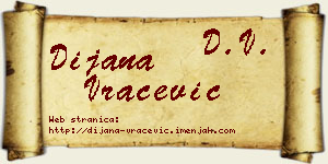 Dijana Vračević vizit kartica